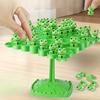 One Set of Frog Balance Tree+50 Frog Pieces: Focus Training Board Game, Couples' Relationship-Building Puzzle for Daily Life and Holiday Gatherings