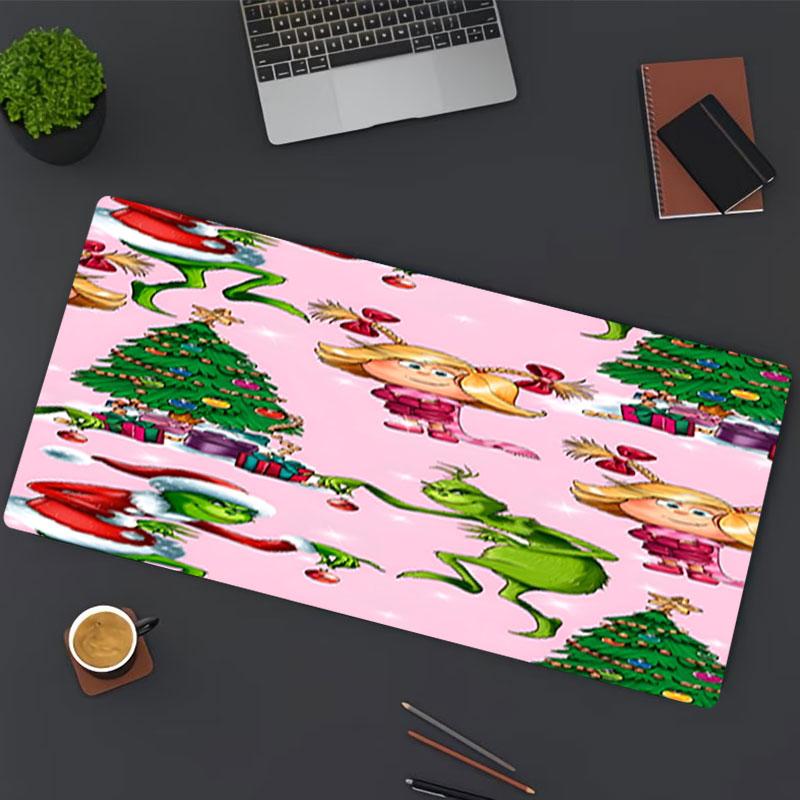 The Grinch Print Mouse Pad, for Keyboard Pad Laptop PC Mat for Office Home Use, Desk Decor, Perfect Birthday Gift for Gamers