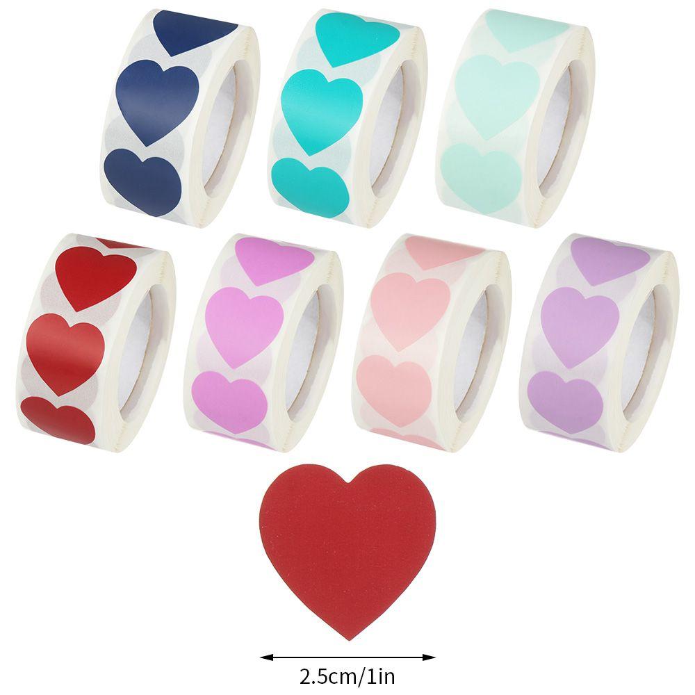 Party Supplies Stationery Gift Packaging Sticker Love Heart Shaped Seal Labels Scrapbooking
