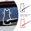 Наклейка на стеклоочиститель заднего стекла, симпатичная наклейка с кошкой, 3D, забавная вечеринка, мультяшная виниловая наклейка на лобовое стекло, домашняя стена, водонепроницаемые наклейки