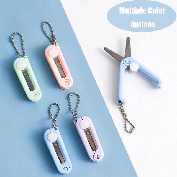 Выдвижные портативные телескопические ножницы для офисных студентов Портативные маленькие ножницы МИНИ-ножницы из нержавеющей стали Детские складные ножницы