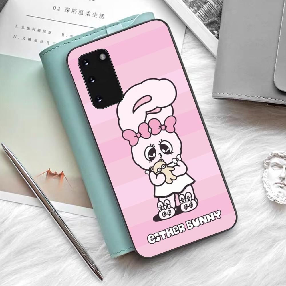 Чехол Esther Милый Кролик для Телефона Силикон PC+TPU Для Samsung S10 20 30 22 23 24 Plus Lite Ultra Чехол
