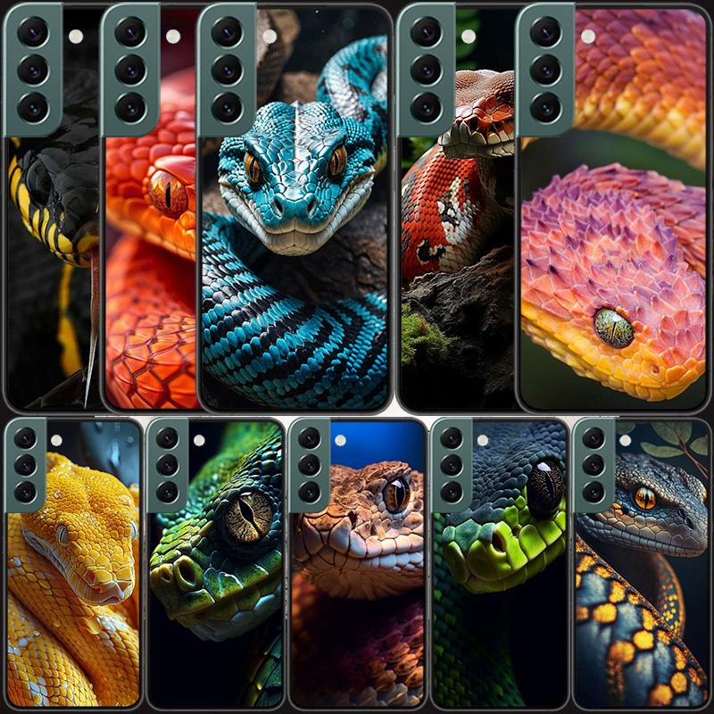 Forest Vipers And Pythons Phone Case For Samsung Galaxy S22 S25 Ultra S21 S10 Plus S26 Edge S20 S23 S24 FE Cover Silicone So
