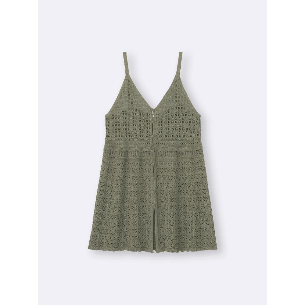 GU by Uniqlo Ажурная вязаная туника-майка
