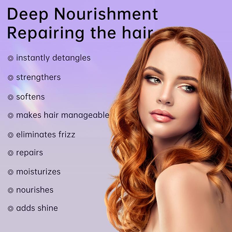 PURC Кондиционер для волос Несмываемый спрей Восстанавливающий уход за поврежденными сухими волосами Блестящие гладкие выпрямляющие волосы 55 мл