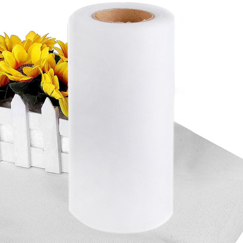 Прозрачный тюль в рулоне для украшения платья на свадьбу, день рождения, 15 см * 100 лет