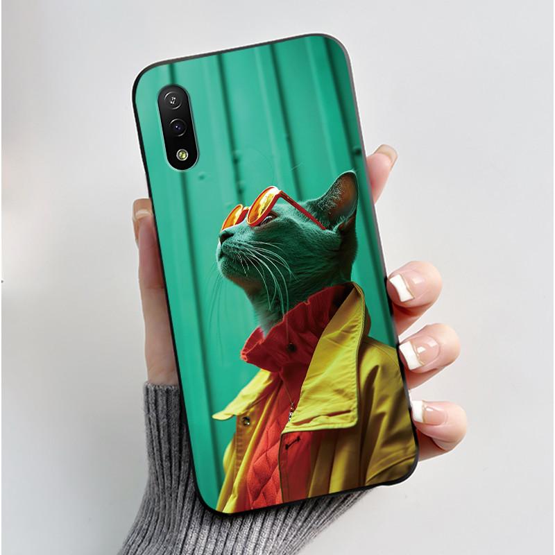 Милый Чехол для Sony Xperia Ace II SO-41B / Xperia Ace III / ACE 3 Печатный Корпус Защитная Крышка Мягкий Силикон Мультяшный Чехол