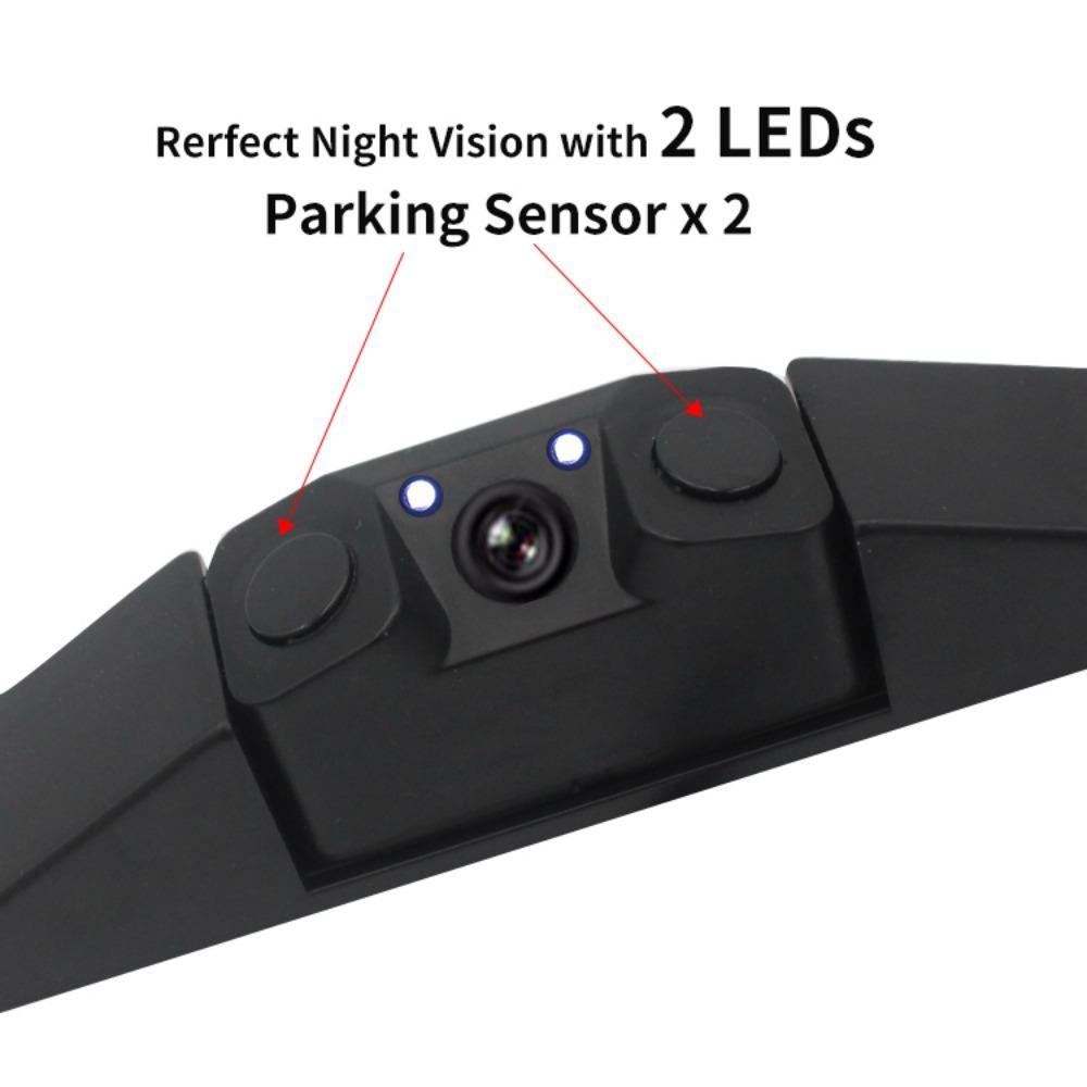 Рамка Driintel с 2 ультразвуковыми датчиками и 1 камерой, парковочный сенсор, светодиодный радар заднего хода, американский номерной знак автомобиля