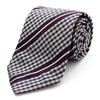 MICHIKO LONDON Brand Made In Italian Silk Jacquard Plaid Regular Size [MICHIKO LONDON] Necktie, Japan, Fabric, Weave, Pattern, Stripe, Business,
