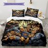 H260212ThunderCats Pattern Bedding,Quilt Set Quilt Cover Pillowcase Home Birthday Gift (1 * duvet cover + 2 * pillowcase, without core)