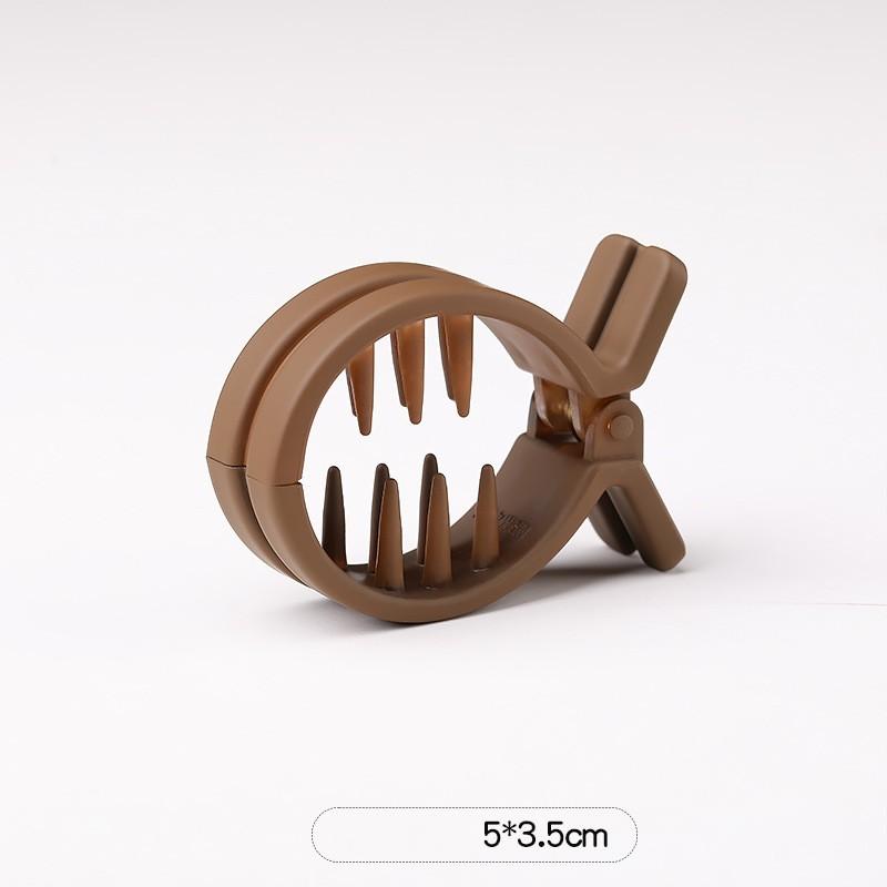 Круглая заколка для волос Grab High Ponytail Fixed Artifact Claw Hairpin Women Back Head Frosted Hairpin Anti-Low Style Claw Hairstyle Clip