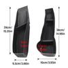 4PCS Car Door Side Storage Box Slot Tray For Tesla Model Y 20-24 Front Rear TPE Door Handle Storage Organizer Black New
