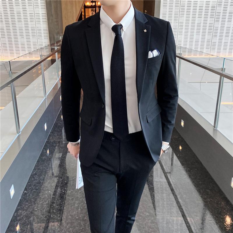 Костюм мужской костюм-двойка Slim Fit деловой мужской профессиональный формальный костюм