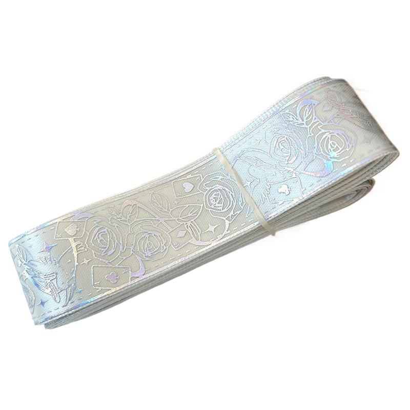 2,5 см*4,5 м/рулон упаковочные ленты Лолита одежда лазерный узор DIY упаковка головной убор шляпа 14 цветов