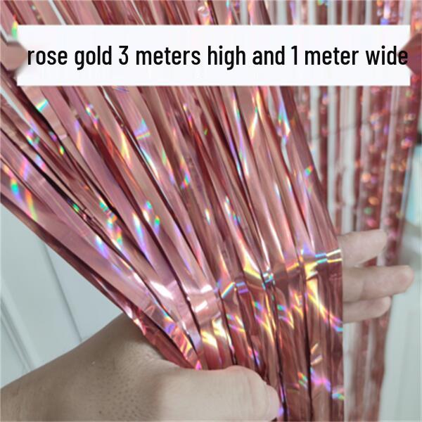 Лазерный фон с бахромой и мишура для украшения вечеринки или мероприятия