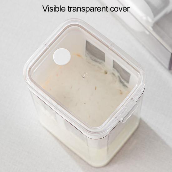 1100ML Yogurt Strainer Maker Large Capacity Ultra Fine Mesh Clear Visible Multi-functional Tea Milk Juice Homemade Whey Separator Filter Kitchen