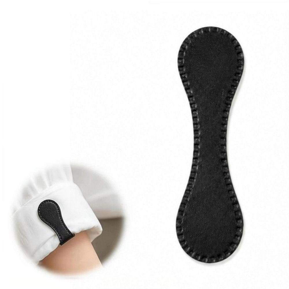 No-Sew Magnetic Hem Clips PU Leather Trouser Leg Clips New Magnetic Sleeve Clips Cooking Use