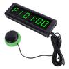 Digital Wall Clock 7   Color Timer Function 6 Digits Electric Wall Clock with Remote Control for Living Room Bedroom Kitchen  