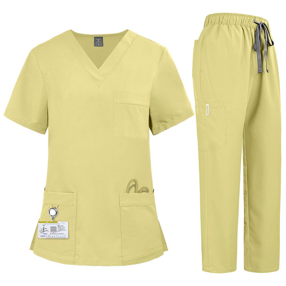 Unisex Medical Uniforms Men Women Nursing Clothes Beauty Costume Nurse Scrubs Sets Doctor Dentist Workwear Clinical Tops Pants