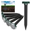 TKYNET Mole Set of Pest Mole Simply Insert Into the for Patios and Gardens Repellent, 6, Control, Repellent, Solar-Powered, Ground,