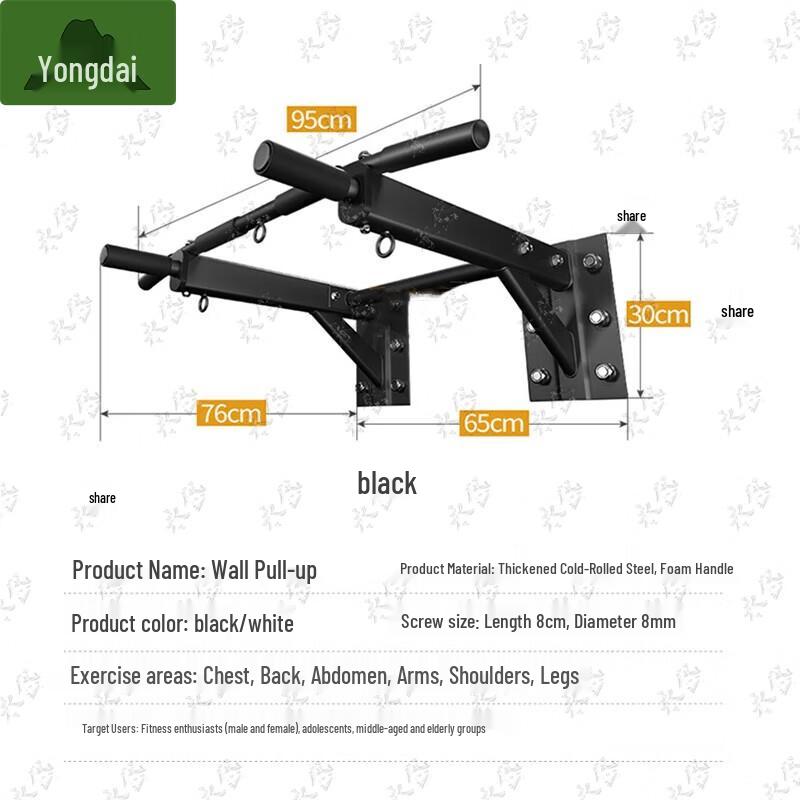Yongdai Wall-Mounted Pull-Up & Dip Station