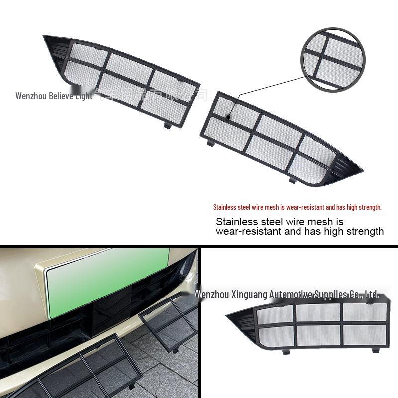 Changan Qiyuan A07 Windshield Insect Screen - Carbon Fiber Exterior Decoration, Painted Black, 24-Model Compatible