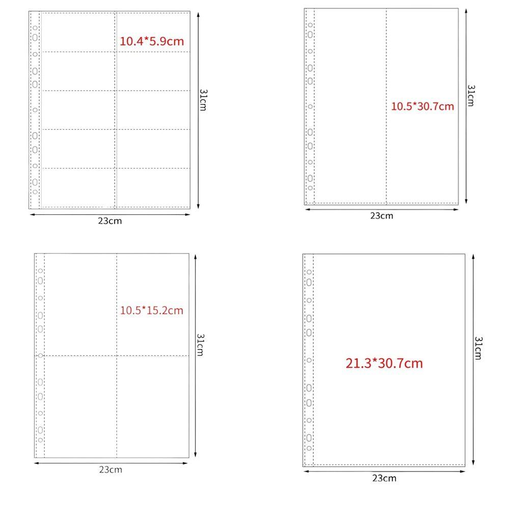 PP A4 Kpop Photocard Binder Multiple Pockets Card Stamp Die Jewelry Storage Photo Album Sleeves