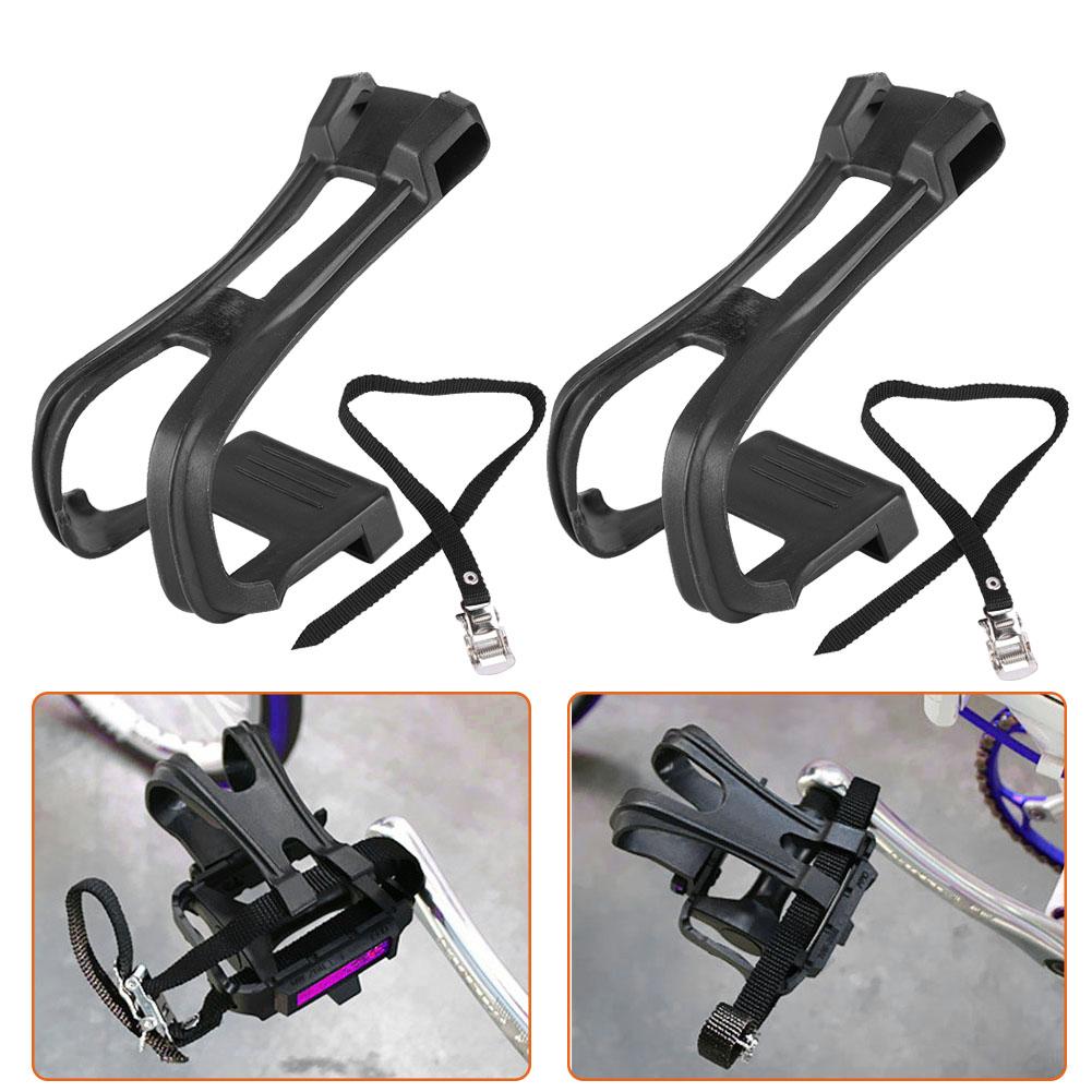 1 Set Cycling Bicycle Bike Toe Clip Toe Pedal Clips & Straps for Fixie Road Bike Non Slip
