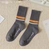 New Striped Cotton Sweat-absorbing Anti-friction Mid-calf Sports Socks Unisex Baseball Socks Basketball Socks Running Socks
