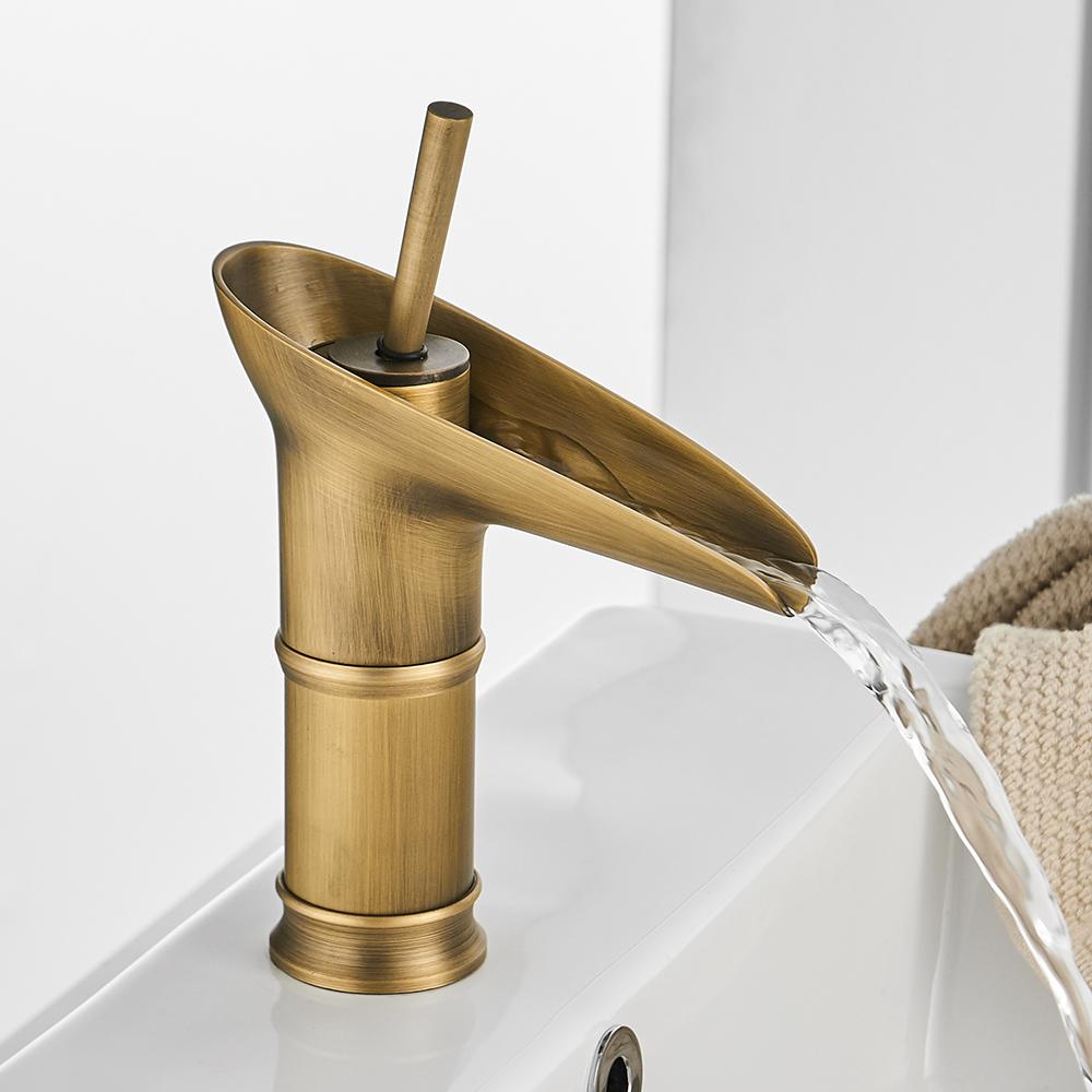 Basin Faucets Waterfall Faucet Basin Mixers Sink Taps Bathroom Faucet Water Tap Rainfall Mixer Torneira Do Anheiro 6088