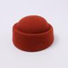 Wool Dome Pillbox Hat Warm Insulation Round Top Hat New Air Hostess Hat  Travel