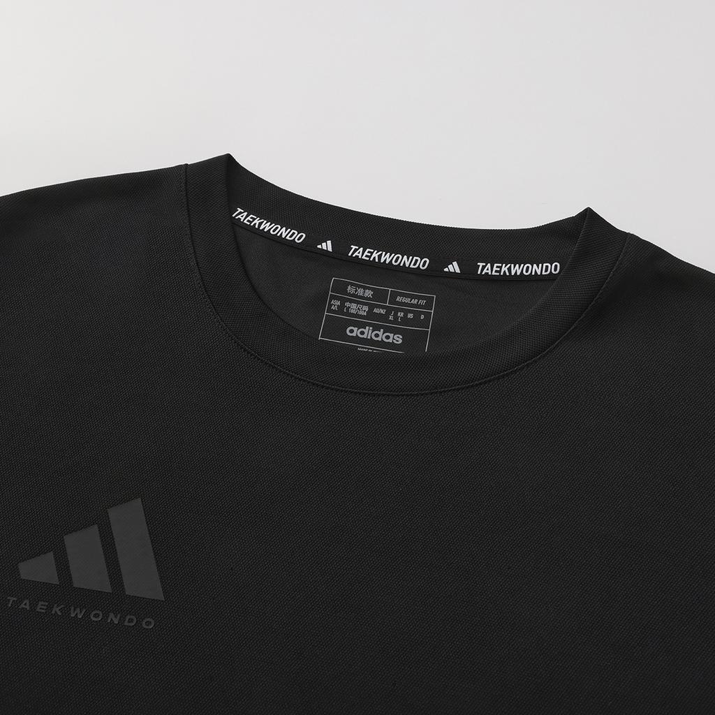 adidas Легкая Дышащая Быстросохнущая Футболка с Круглым Вырезом и Коротким Рукавом Унисекс Топы Черный ADICLTS24CTKP-BB
