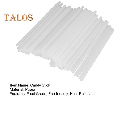 100 шт. палочки для торта, широкое применение, изготовление конфет белого цвета, прочный, универсальный, леденец, топпер для торта, палочки для лечения для кухни