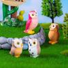 1Pcs Home Decoration Animal Miniatures Resin Micro Landscape Ornament New Owls Figurine