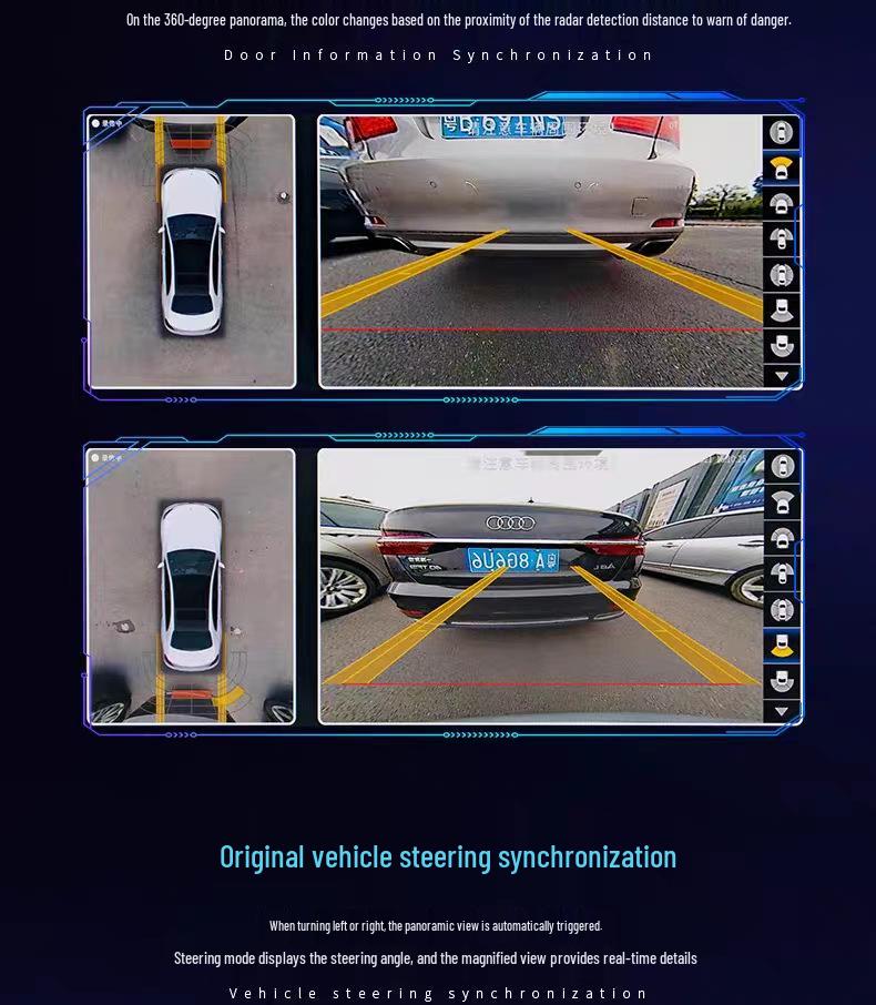 360° панорамная камера для Toyota Levin, Fenglanda, Weilanda и Corolla Ruifang с 3D-декодированием
