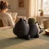 Dinosaur Succulents Planter 3D Printed Shaped Pot, Cute for Small Cactus Pot Mini Plants, Decorative Desktop Flower Unique Gardening Gift