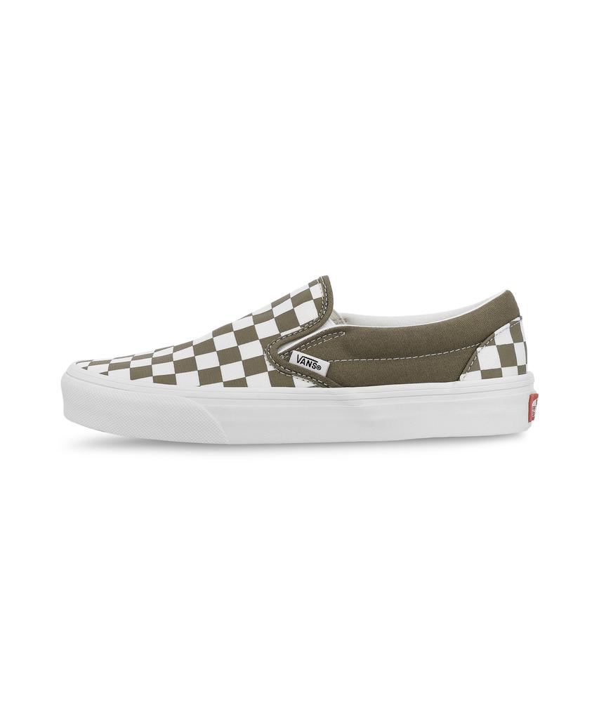 Классические слипоны Vans - (Теория цвета) Шахматный оливково-коричневый / Vn000Z7Aovb1