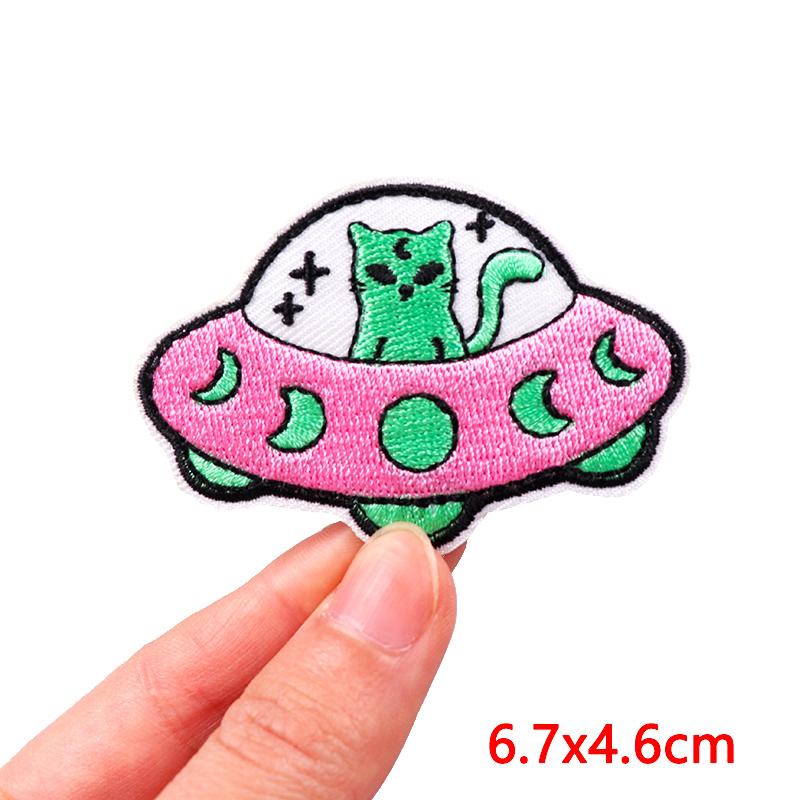 Cartoon Animal Emnroidery Sew Patch Cat Frog Embroidered Patch Iron On Patches For Clothing Hats Backpack Jeans Sew Bagdes DIY