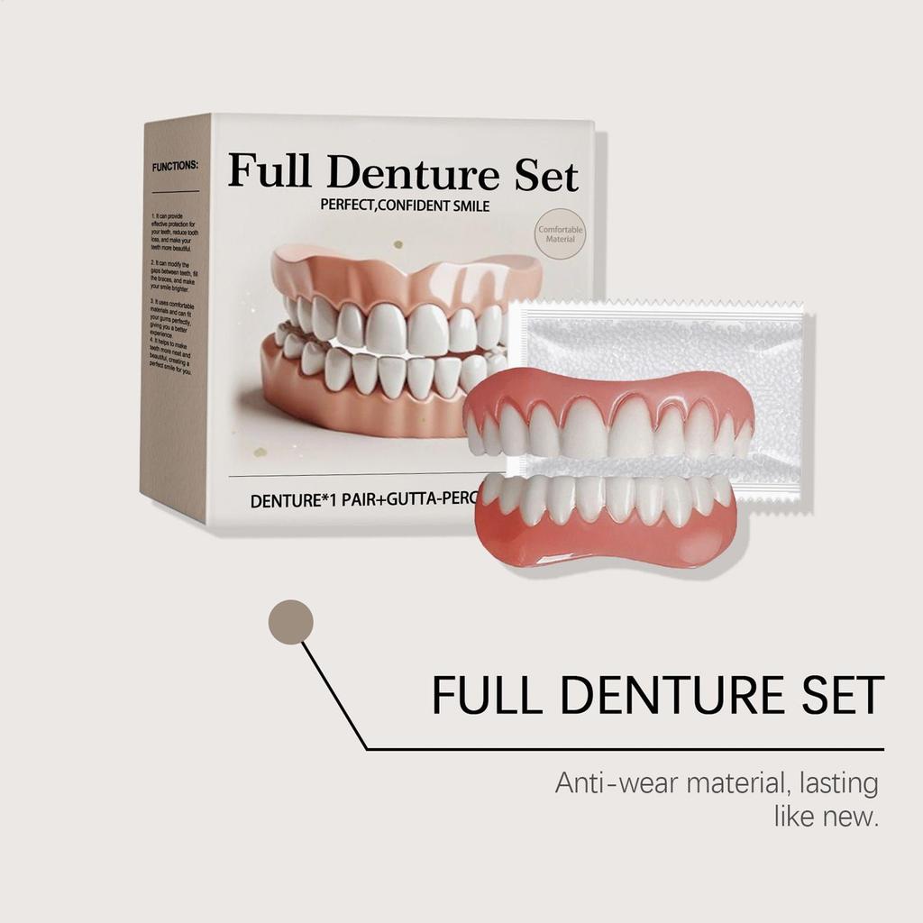 Professional Dentures For Women And Men User Friendly Natural Safe False Teeth Easy And Convenient Denture Modification Kit