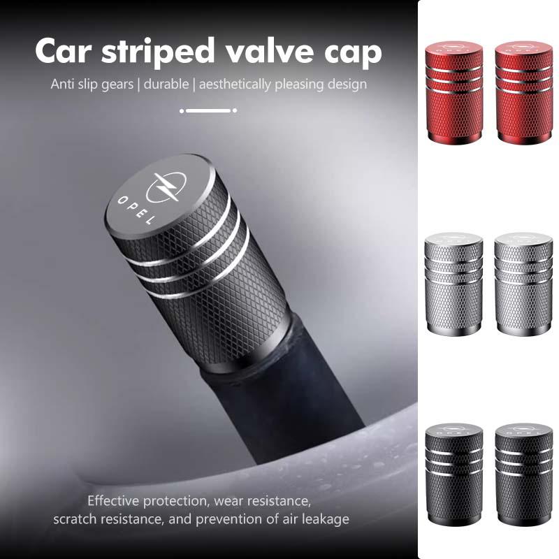 For Opel 4pcs Car Tire Valve Fluorescent Dustproof Tyre Valve Stem Caps Zafira Meriva Mokka Vivaro Vectra Antara Ampera AP2