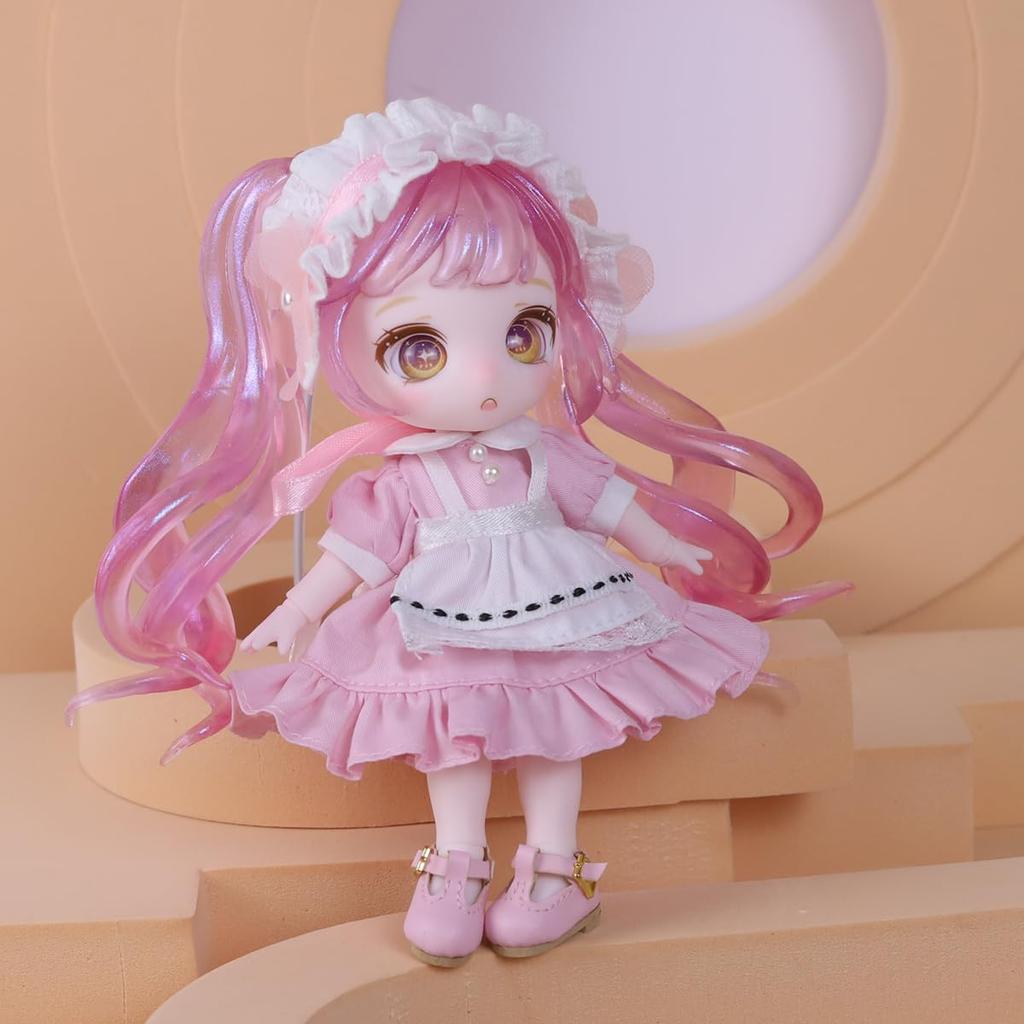 ICY Fortune Days 13 см кукла bjd кукла в стиле аниме, идеально подходящая для куклы-девочки своими руками - набор, подарок, украшение, упражнение, коллекция, 8+ (розовый)
