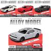Сплавной коллекционный модель спортивного автомобиля Dodge Challenger Srt Hellcat для детей с инерционным управлением и открывающимися дверями