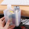 Transparent Wall Mount Pen Pencil Holder Multifunction Stationery Organizer  Makeup Storage