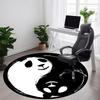 1pc Panda YinYang Office Round Area Rug, Indoor Mat Suitable For Office, Under Office Chairs Bedroom Living Room Home Decor, Room Deco