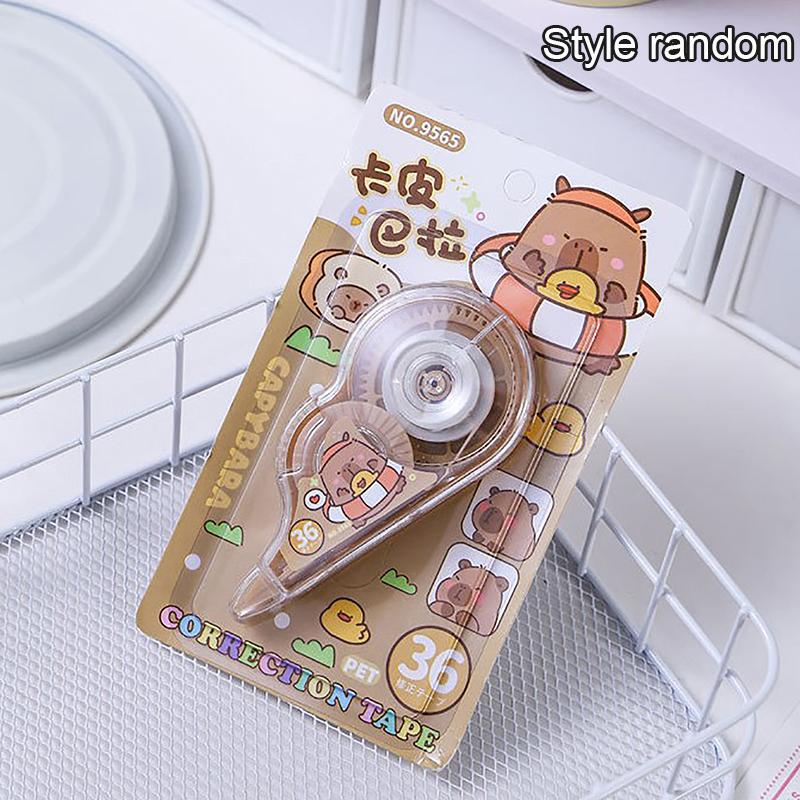 Милый мультфильм капибара корректор белая лента корректирующая декоративная лента наклейки канцелярские товары подарок студент канцелярские товары офисные принадлежности