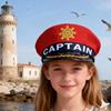 Классическая взрослая капитанская шляпа Полиэстер Реквизит для фотосессий Регулируемая застежка Идеально подходящий дизайн Для энтузиастов косплея