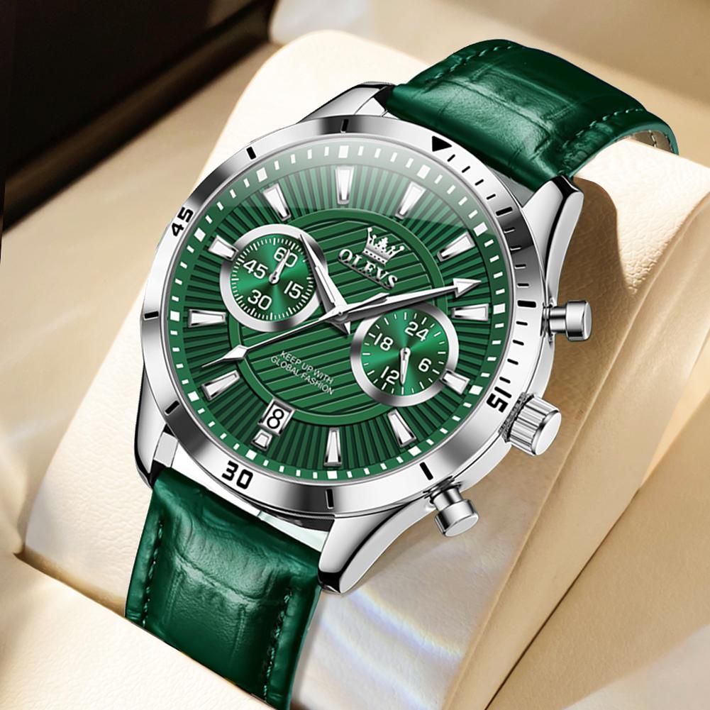 Модные мужские часы бизнес светящиеся кварцевые водонепроницаемые хронограф календарь новые мужские наручные часы