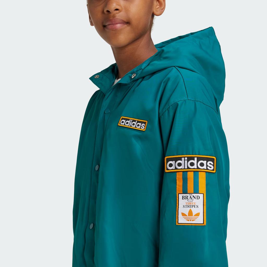 adidas Оригинальные куртки и пальто ВЕТРОВКА Руины Ворон Синий Подростки IW6012