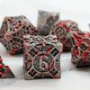 Metal coc running dice dnd dragons and dungeons multi-faceted rpg dice cthulhu d20 настольная игра
