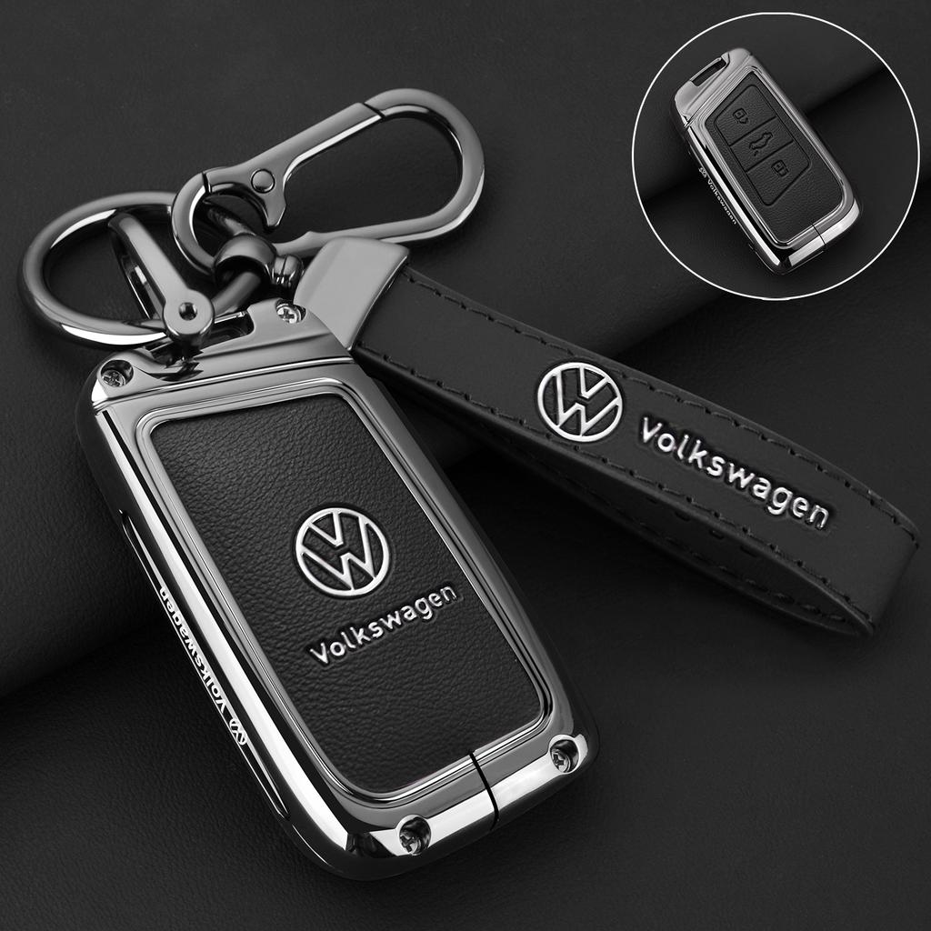 Zinc Alloy Car Key Case Protection Cover Shell Fob For Volkswagen VW Polo Golf7 MK7 Tiguan Passat Jetta E-golf MK2 T-roc T-cross